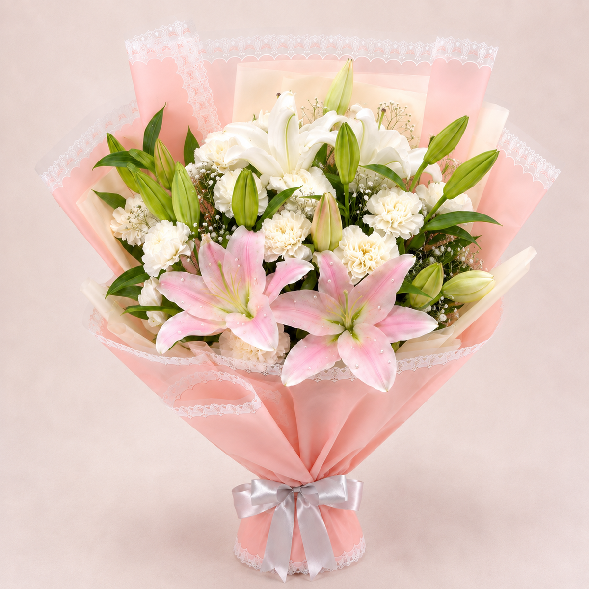 Blush Lily & Carnation Wrap