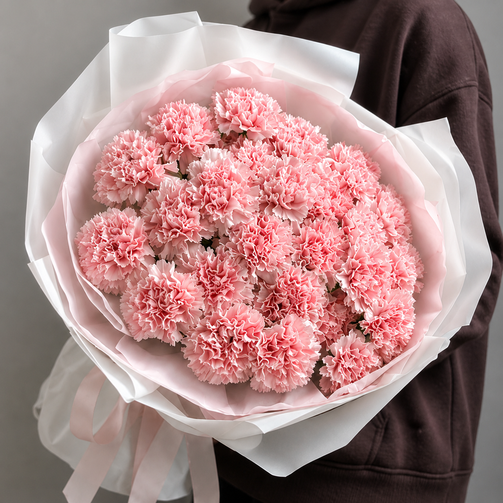 Pink Cloud Carnations Bouquet