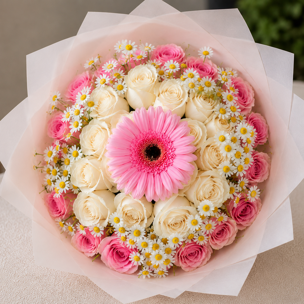 Centerpiece Daisy Wrap