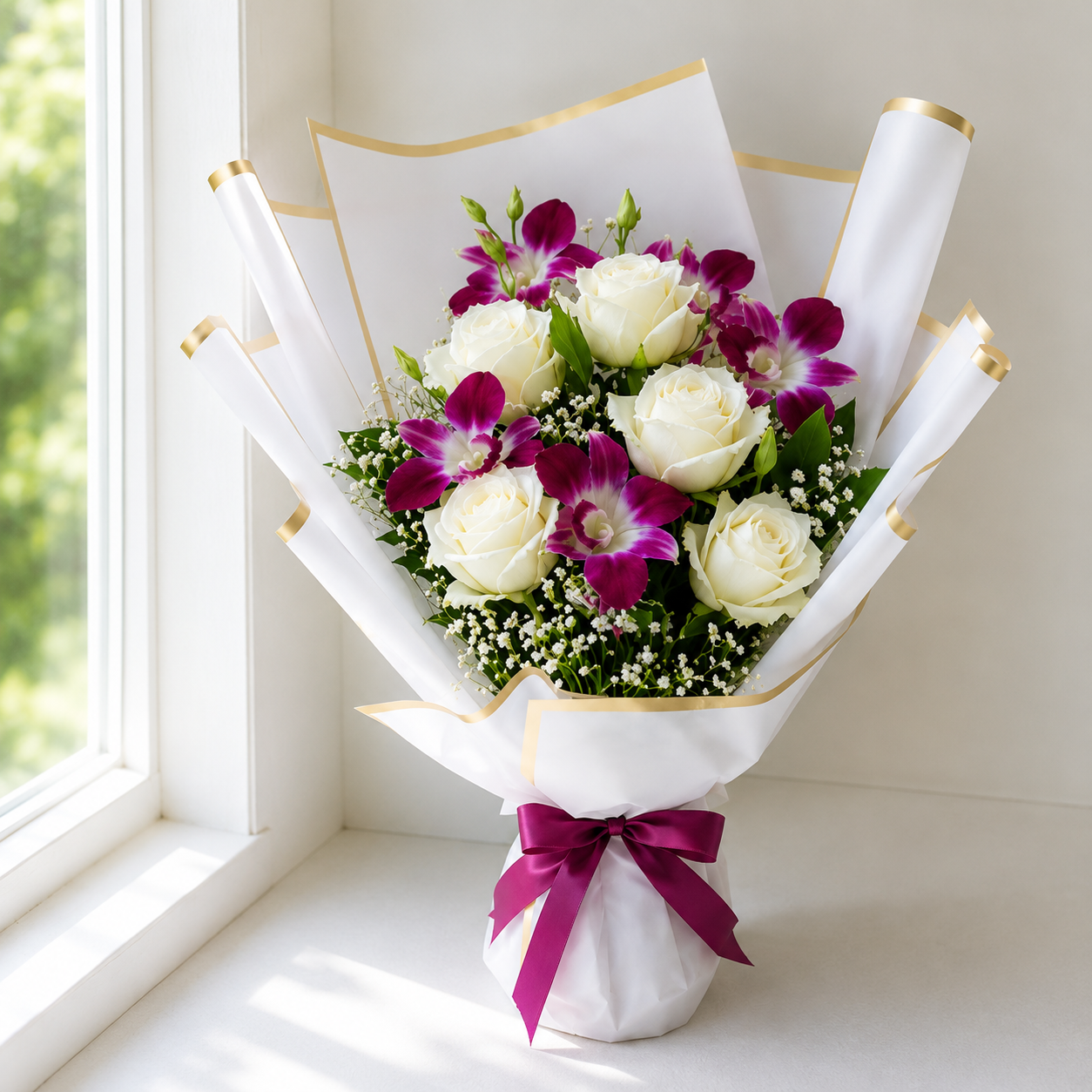 Orchid Ivory Bouquet