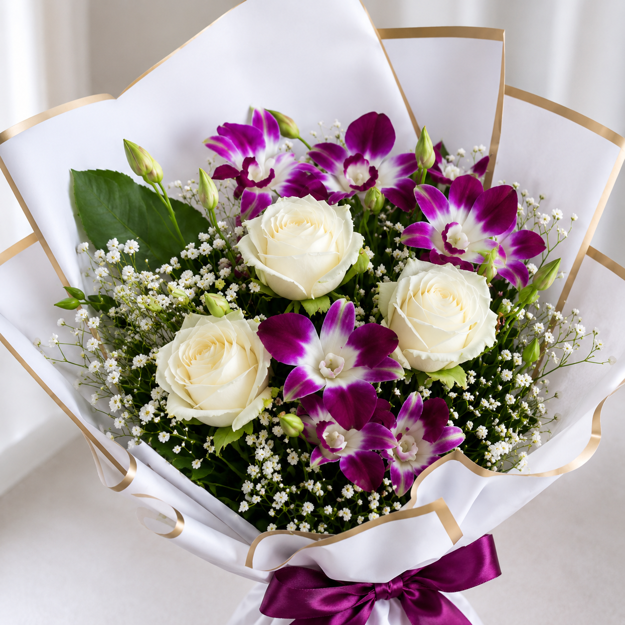 Orchid Ivory Bouquet