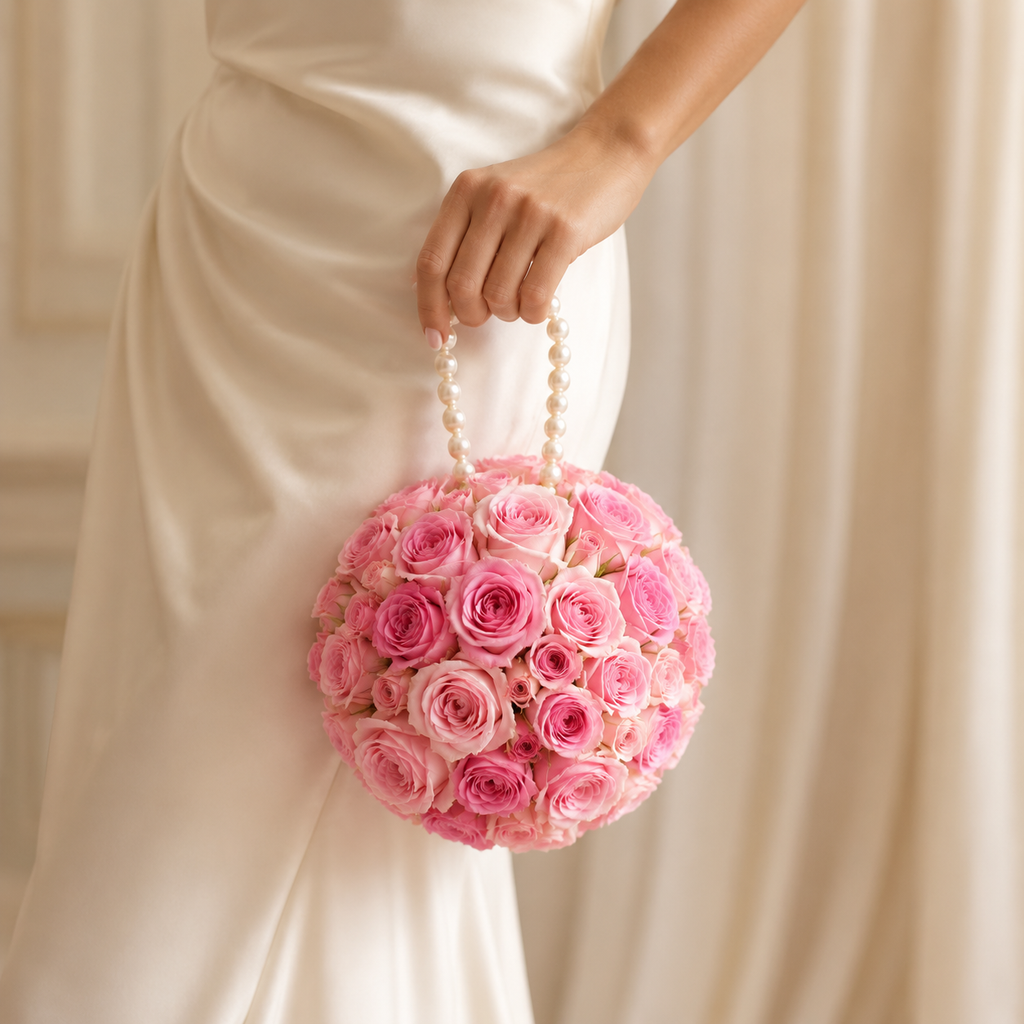 Pink Rose Clutch
