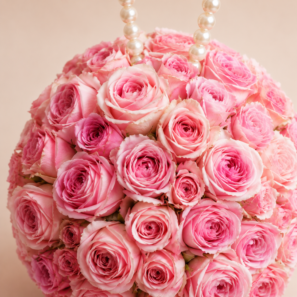 Pink Rose Clutch