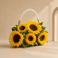 Sunflower Pearl Clutch