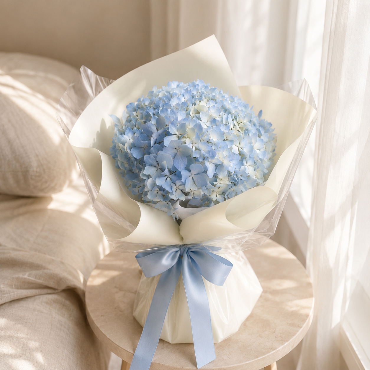 Blue Hydrangea Wrap