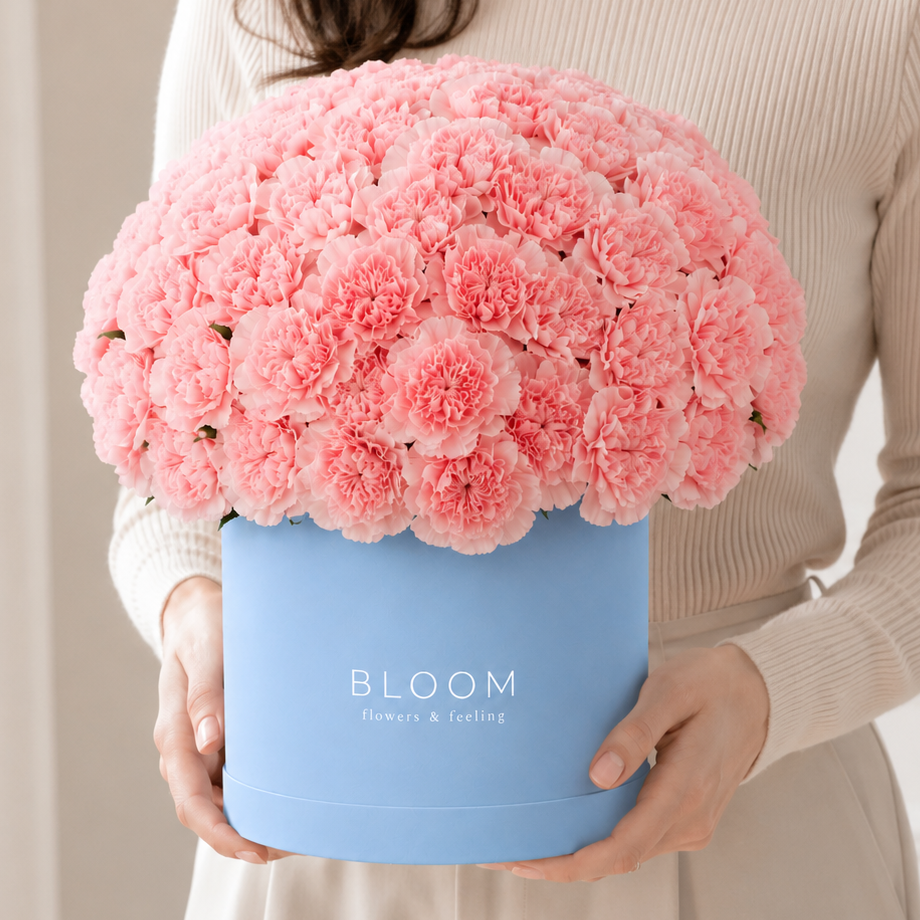 Pink Carnations Bloom Box