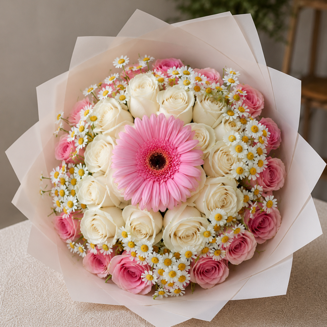 Centerpiece Daisy Wrap