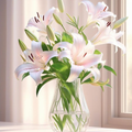 Timeless White Lily Vase